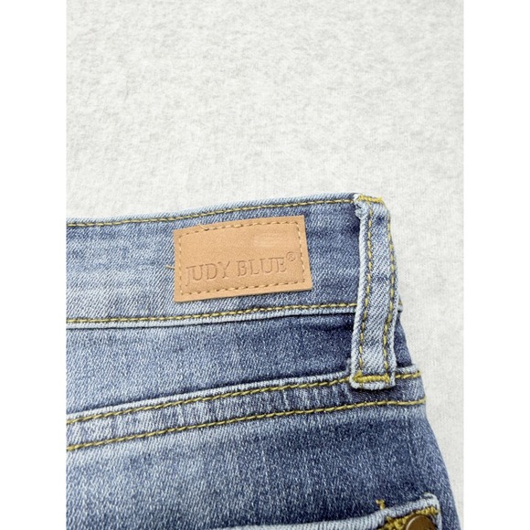 Judy Blue Jeans Womens 30 Blue JB8271‎ DK Relaxed Fit Distressed Stretch Denim - Picture 11 of 12